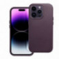 Apple iPhone 16 Pro Coque Leather Mag Cover Élégant  MagSAFE  Violet foncé