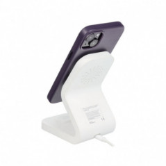 Apple iPhone 16 Pro Coque Leather Mag Cover Élégant  MagSAFE  Violet foncé