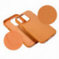 Apple iPhone 16 Pro Max Coque Leather Mag Cover Élégant  MagSAFE  Orange