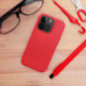 Apple iPhone 16 Pro Coque Leather Mag Cover Élégant  MagSAFE  Rouge