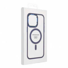 Apple iPhone 16 Pro Coque Color Edge Mag MagSAFE  Bleu marine