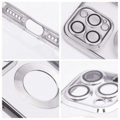 Apple iPhone 13 Coque Glam Argenté