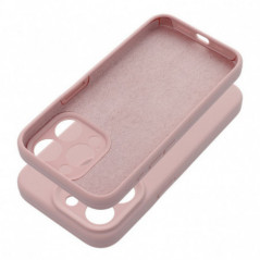 Apple iPhone 16 Coque Silicone 2mm Rose sable