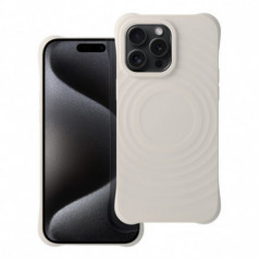 Apple iPhone 13 Coque Silicone Zephyr Mag Élégant  MagSAFE  Blanc