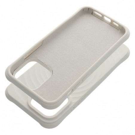 Apple iPhone 13 Coque Silicone Zephyr Mag Élégant  MagSAFE  Blanc
