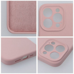Apple iPhone 12 Coque Silicone 2mm Rose sable