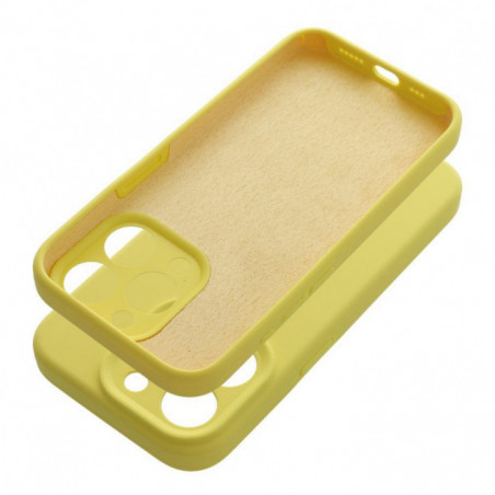 Apple iPhone 12 Coque Silicone 2mm Citron