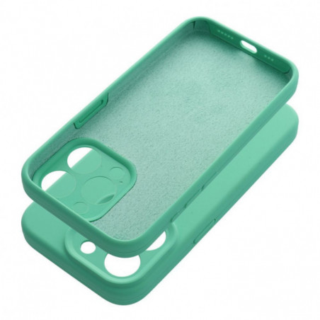 Apple iPhone 12 Coque Silicone 2mm Couleur menthe