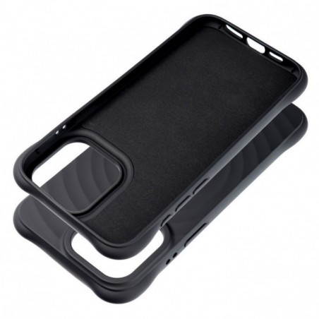 Apple iPhone 15 Pro Max Coque Silicone Zephyr Mag Élégant  MagSAFE  Noir