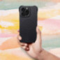 Apple iPhone 14 Pro Max Coque Silicone Zephyr Mag Élégant  MagSAFE  Noir