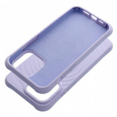 Apple iPhone 15 Pro Max Coque Silicone Zephyr Mag Élégant  MagSAFE  Lilas