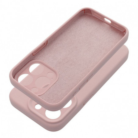 Apple iPhone 14 Pro Coque Silicone 2mm Rose sable