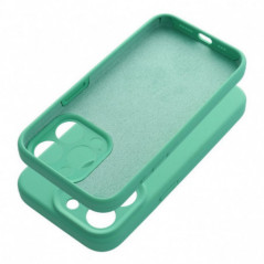 Apple iPhone 14 Pro Coque Silicone 2mm Couleur menthe