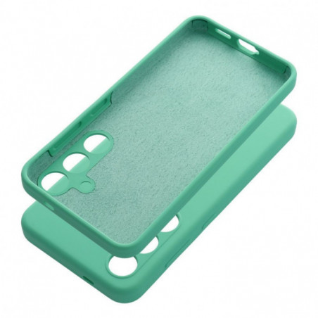 Samsung Galaxy A15 LTE Coque Silicone 2mm Couleur menthe