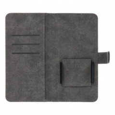 XIAOMI Redmi 12 Etui universel, Portefeuilles COMMON book Élégant, Doublure douce à l'intérieur  Noir