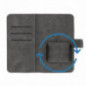 XIAOMI Redmi 12 Etui universel, Portefeuilles COMMON book Élégant, Doublure douce à l'intérieur  Noir