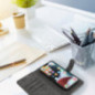 XIAOMI Redmi 12 Etui universel, Portefeuilles COMMON book Élégant, Doublure douce à l'intérieur  Noir