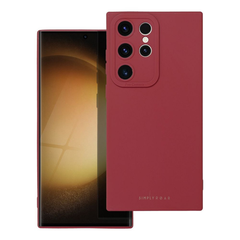 Samsung Galaxy S23 Ultra 5G Coque Roar Luna Monochromatique, Élégant, Un accessoire esthétique  Rouge