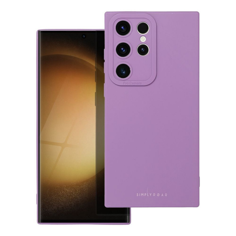 Samsung Galaxy S23 Ultra 5G Coque Roar Luna Monochromatique, Élégant, Un accessoire esthétique  Violet (Violet)