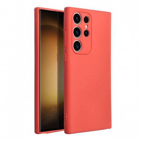 Samsung Galaxy S23 Ultra 5G Coque Silicone Élégant  Pêche