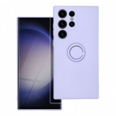 Samsung Galaxy S23 Ultra 5G Coque Silicone ring Violet (Violet)