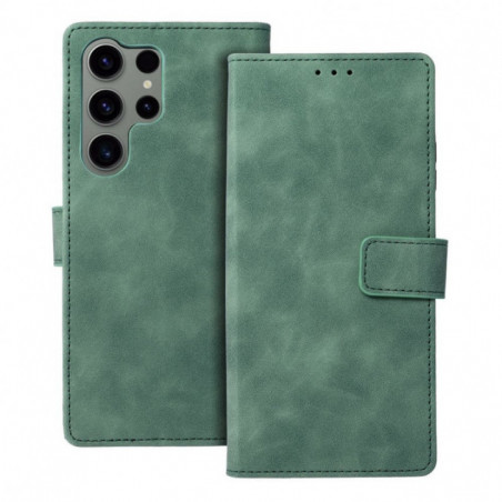Samsung Galaxy S23 Ultra 5G Portefeuilles TENDER Book Vert