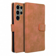 Samsung Galaxy S23 Ultra 5G Portefeuilles TENDER Book Brun