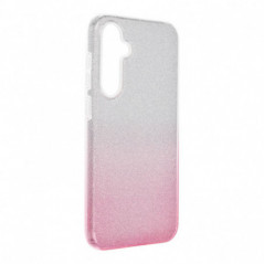 Samsung Galaxy S23 FE Coque Shining Transparent et rose