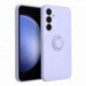 Samsung Galaxy S23 FE Coque Silicone ring Violet (Violet)