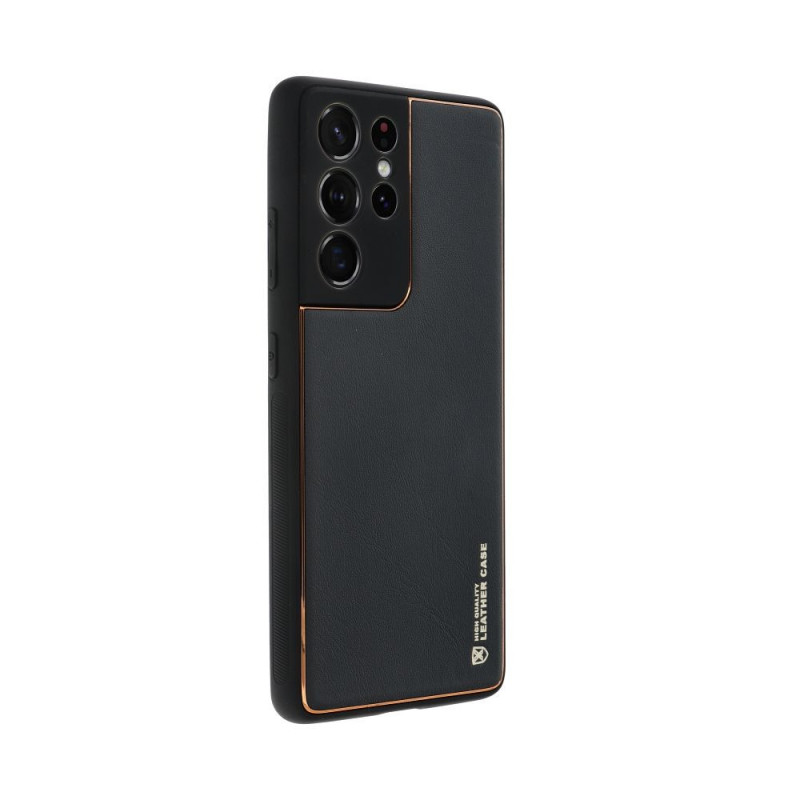 Samsung Galaxy S23 FE Coque Leather Noir