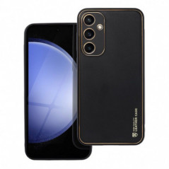 Samsung Galaxy S23 FE Coque Leather Noir