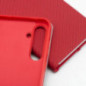 Samsung Galaxy Xcover7 Portefeuilles LUNA Book Carbon Fibre de carbone, Élégant  Rouge