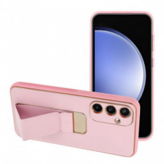 Samsung Galaxy S24 FE Coque LEATHER Case Kickstand Rose