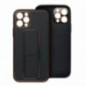 Samsung Galaxy S24 FE Coque LEATHER Case Kickstand Noir