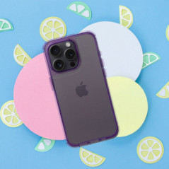 Apple iPhone 12 Coque Matrix Clear Violet clair