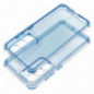 Samsung Galaxy S21 FE 5G Coque Matrix Clear Bleu Samsung Galaxy S21 FE 5G Coque Matrix Clear Bleu