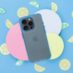 Apple iPhone 14 Pro Coque Matrix Clear Bleu