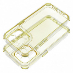 Apple iPhone 15 Pro Max Coque Matrix Clear Jaune