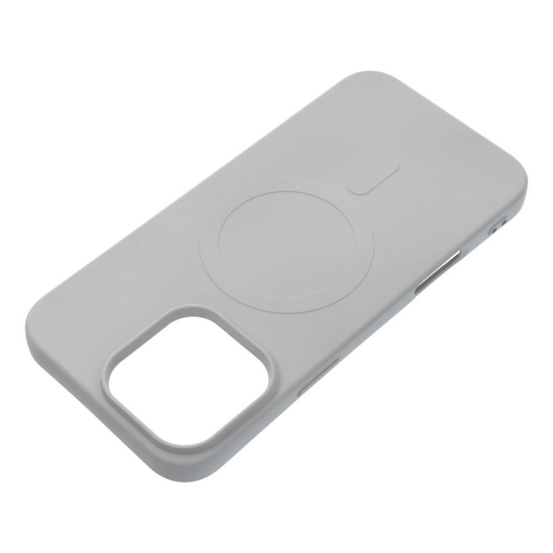 Apple iPhone 16 Pro Max Coque Silicone Mag Cover MagSAFE  Titane