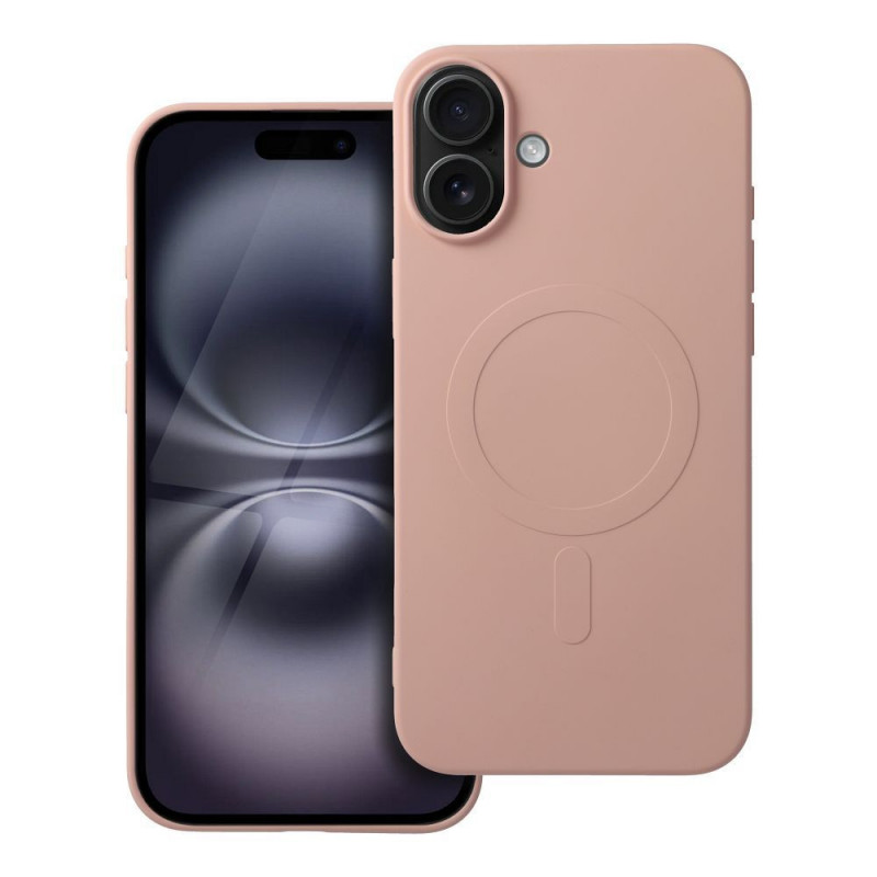Apple iPhone 16 Plus Coque Silicone Mag Cover MagSAFE  Rose