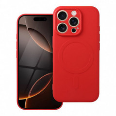 Apple iPhone 16 Pro Coque Silicone Mag Cover MagSAFE  Rouge