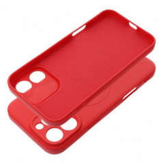 Apple iPhone 16 Pro Max Coque Silicone Mag Cover MagSAFE  Rouge