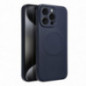 Apple iPhone 16 Pro Coque Silicone Mag Cover MagSAFE  Titane bleu