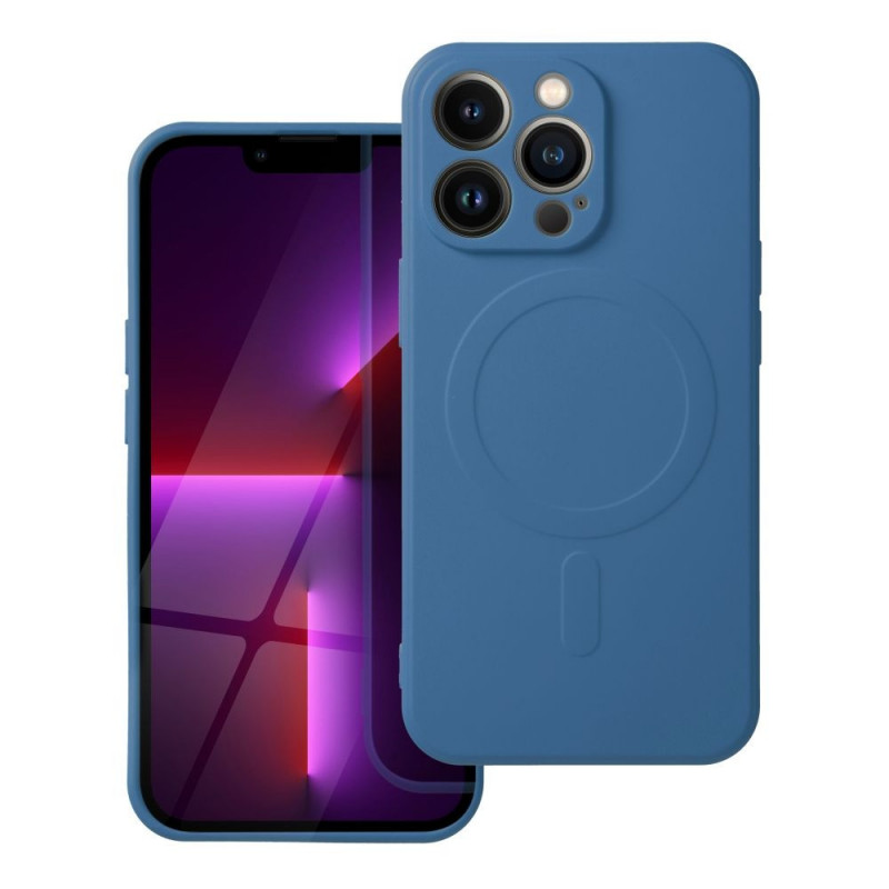 Apple iPhone 16 Pro Max Coque Silicone Mag Cover MagSAFE  Bleu