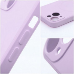 Apple iPhone 16 Coque Silicone Mag Cover MagSAFE  Rose
