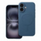 Apple iPhone 16 Coque Silicone Mag Cover MagSAFE  Bleu