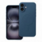 Apple iPhone 16 Plus Coque Silicone Mag Cover MagSAFE  Bleu