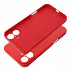 Apple iPhone 16 Plus Coque Silicone Mag Cover MagSAFE  Rouge