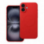 Apple iPhone 16 Plus Coque Silicone Mag Cover MagSAFE  Rouge