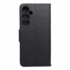 Samsung Galaxy S24 FE Étui portefeuille Fancy Book Noir